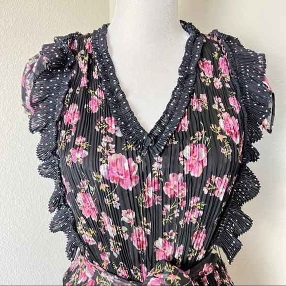 CLOSING CLOSET SALE FOXIEDOX Anaise Anthropologie Dress Floral Print small - Picture 6 of 12